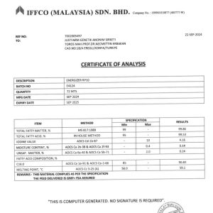 Diriliş Energizer RP10 Bypass Fraksiyonize Yağ 25 kg (Bitkisel )